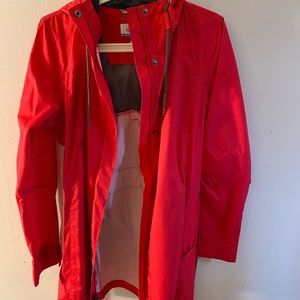 COLUMBIA OMNI SHIELD MID Rain Coat Trench Jacket Womens Size Med